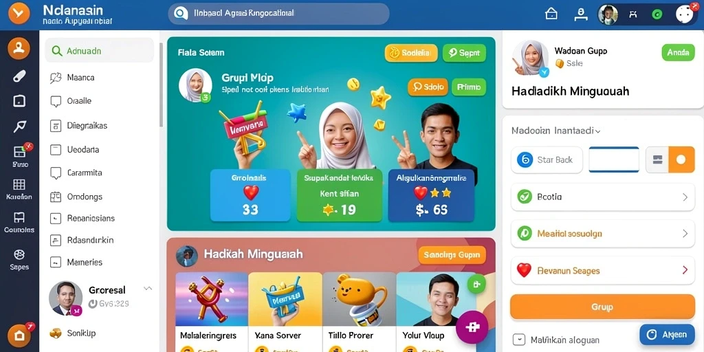 Komunitas aktif yang mendukung pemain baru.